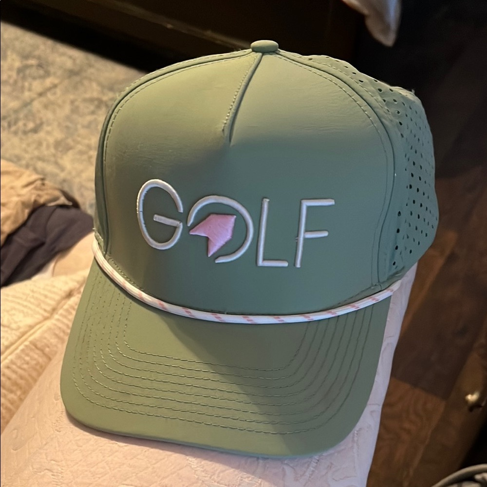 women's green Golf hat